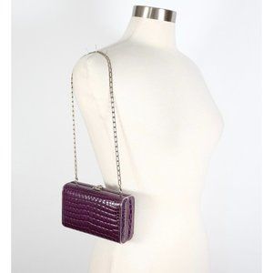 New Ralph Lauren Purple Label Collection bag real alligator clutch shoulder 12k